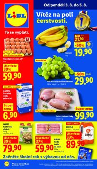 aktuální leták Lidl 3.8.2026-5.8.2026