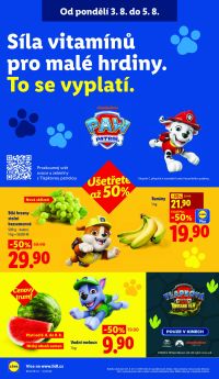 aktuální leták Lidl 3.8.2026-5.8.2026