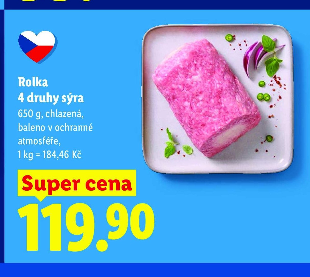 Rolka 4 druhy sýra