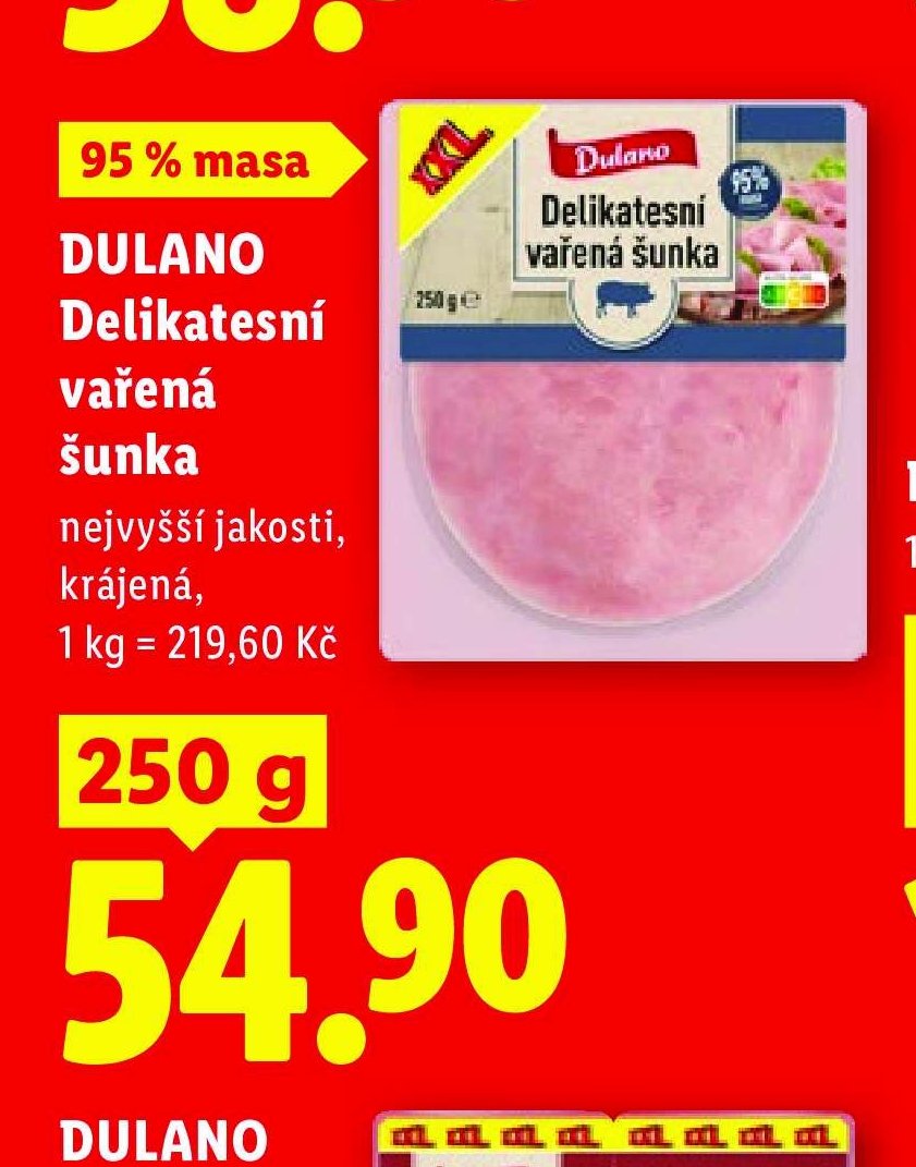 DULANO Delikatesní vařená šunka