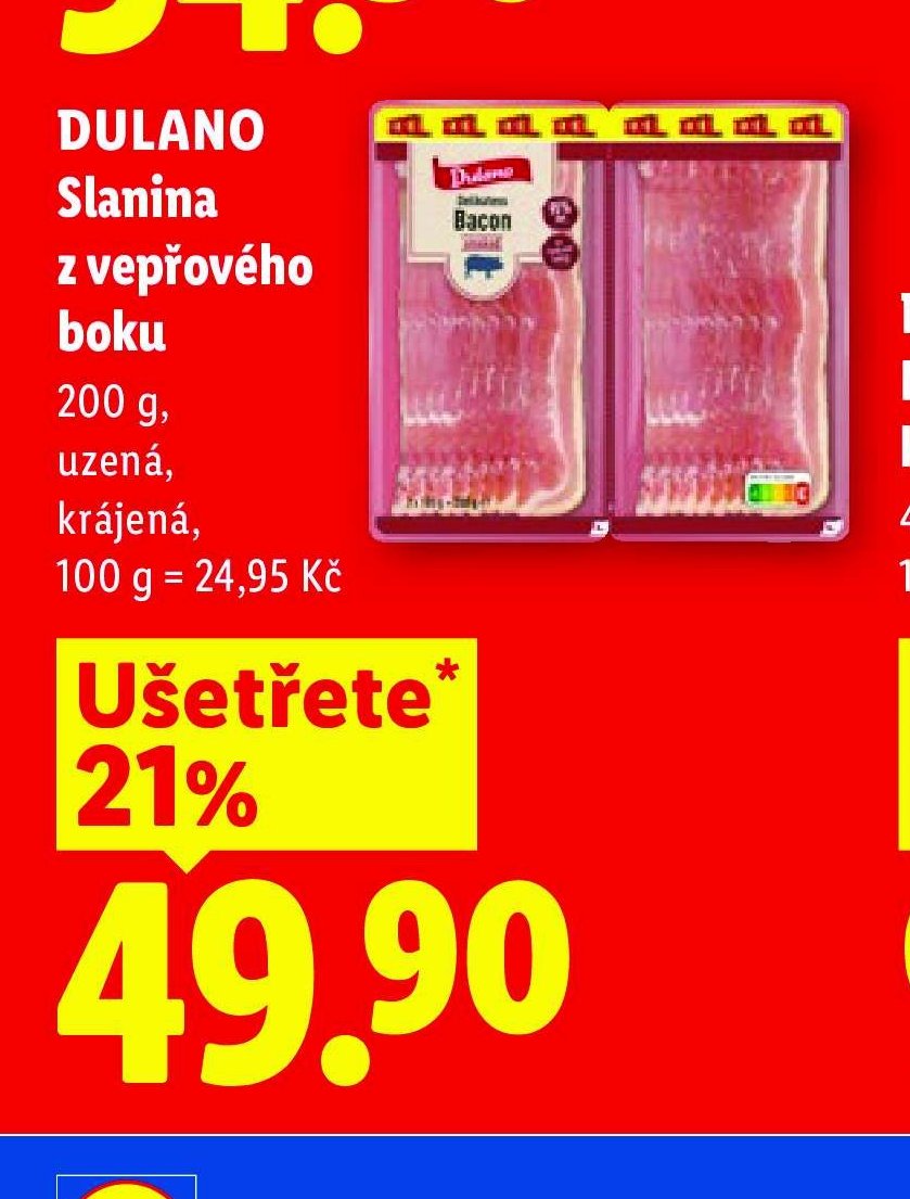 DULANO Slanina z vepřového boku