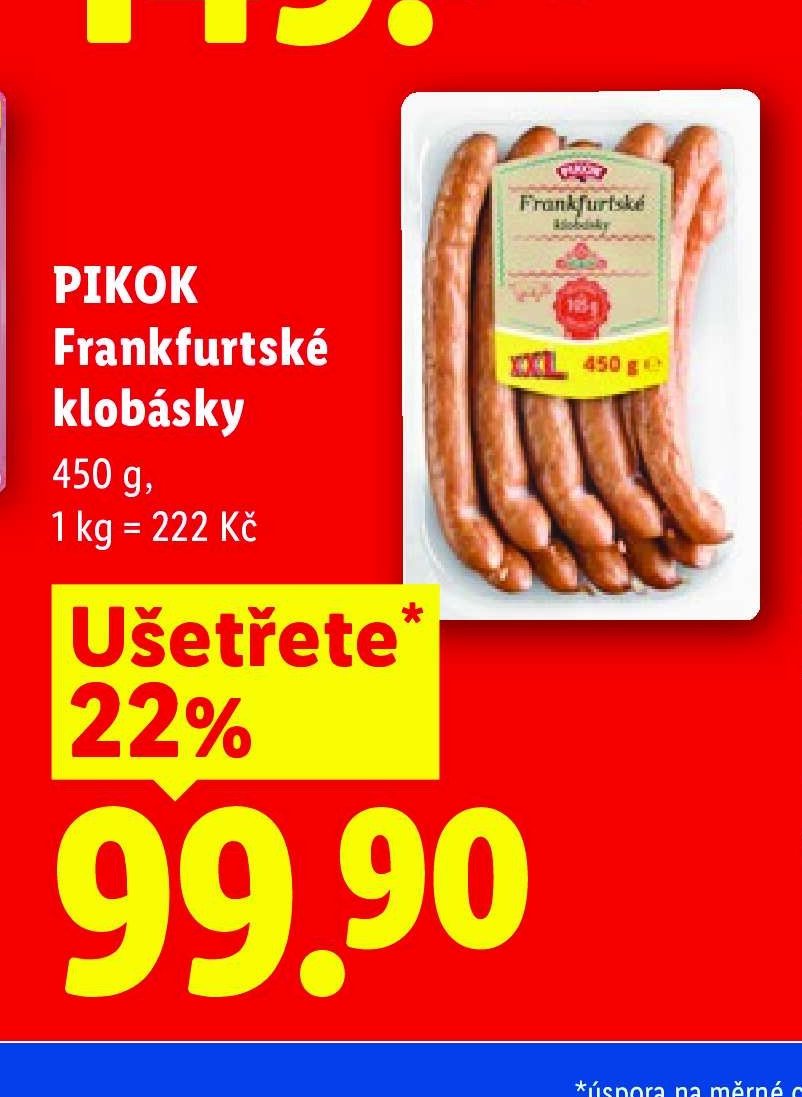 PIKOK Frankfurtské klobásky