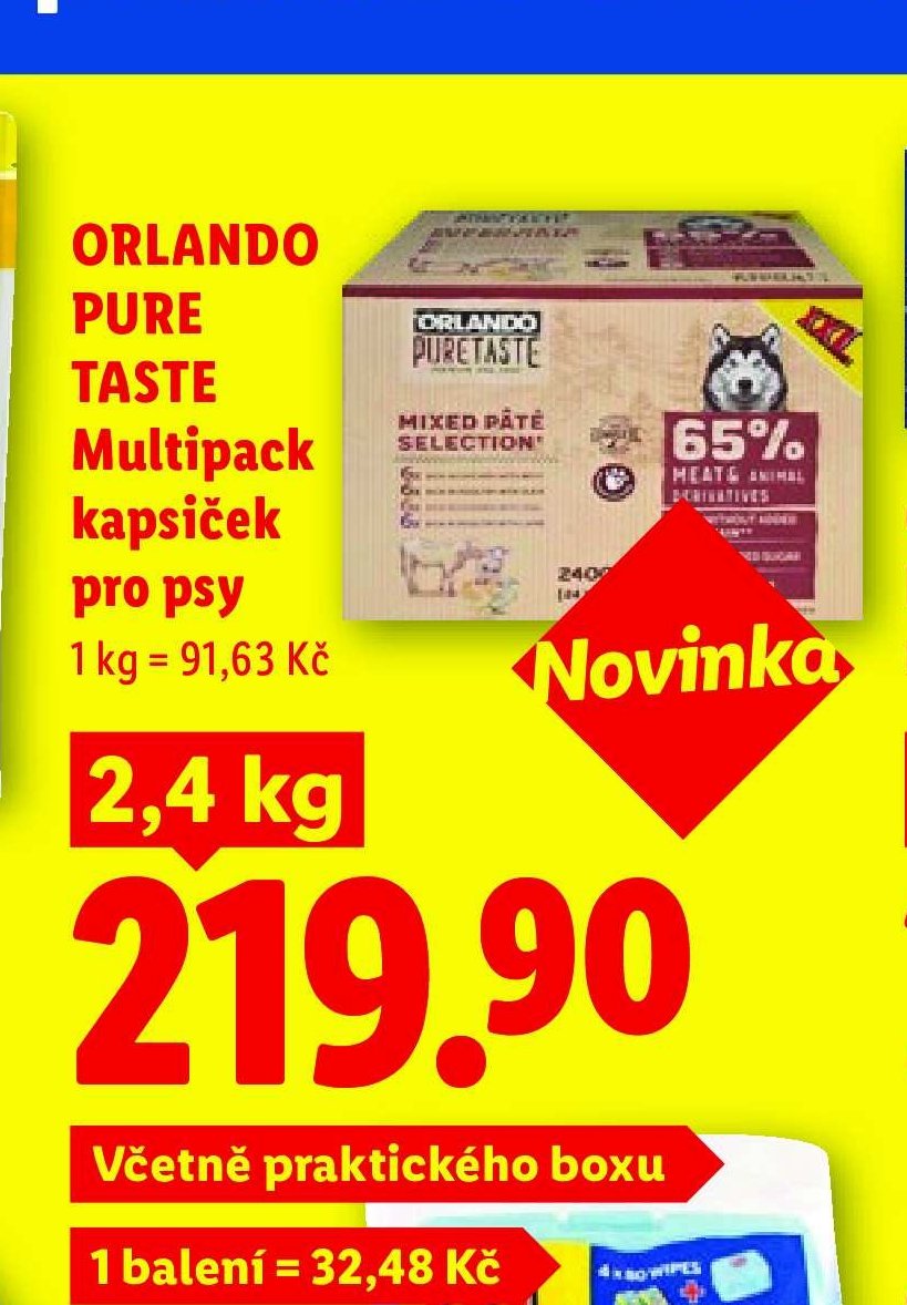 ORLANDO PURE TASTE Multipack kapsiček pro psy 2,4 kg