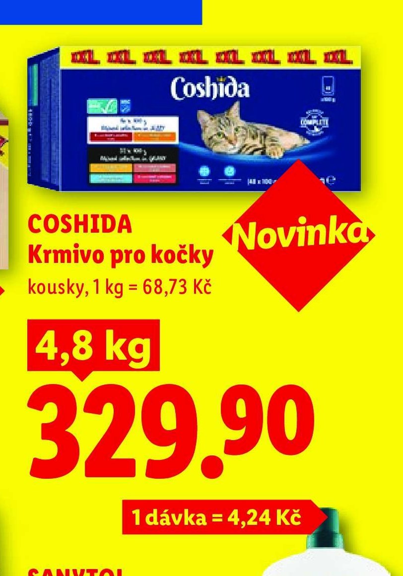 COSHIDA Krmivo pro kočky kousky 4,8 kg