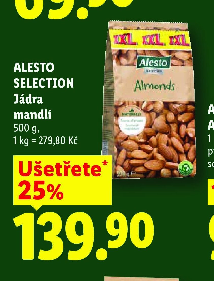ALESTO SELECTION Jádra mandlí