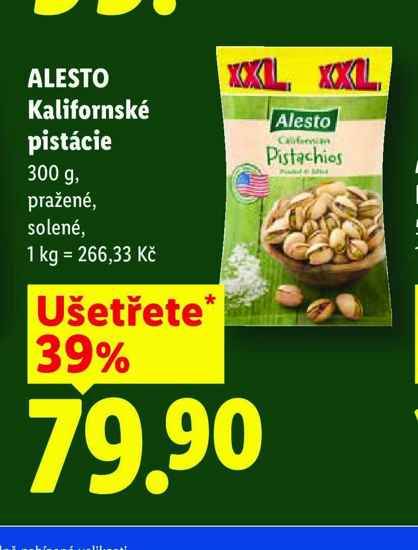 ALESTO Kalifornské pistácie