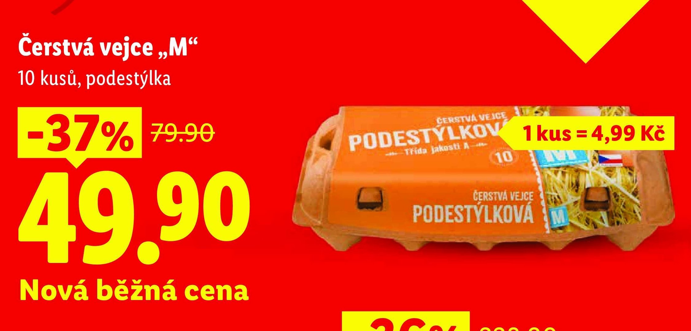 Čerstvá vejce „M“ 10 kusů, podestýlka