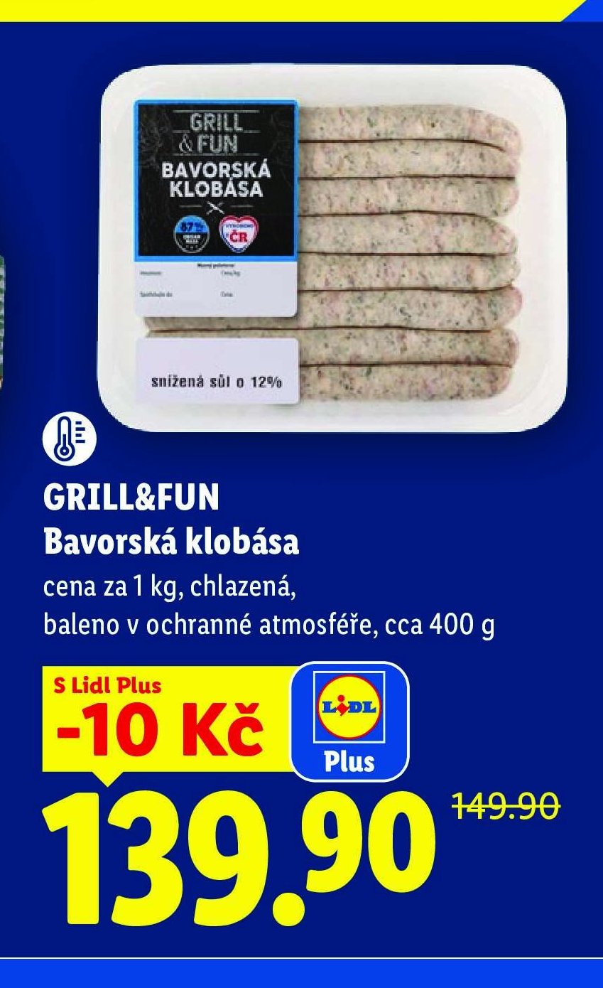 GRILL&FUN Bavorská klobása