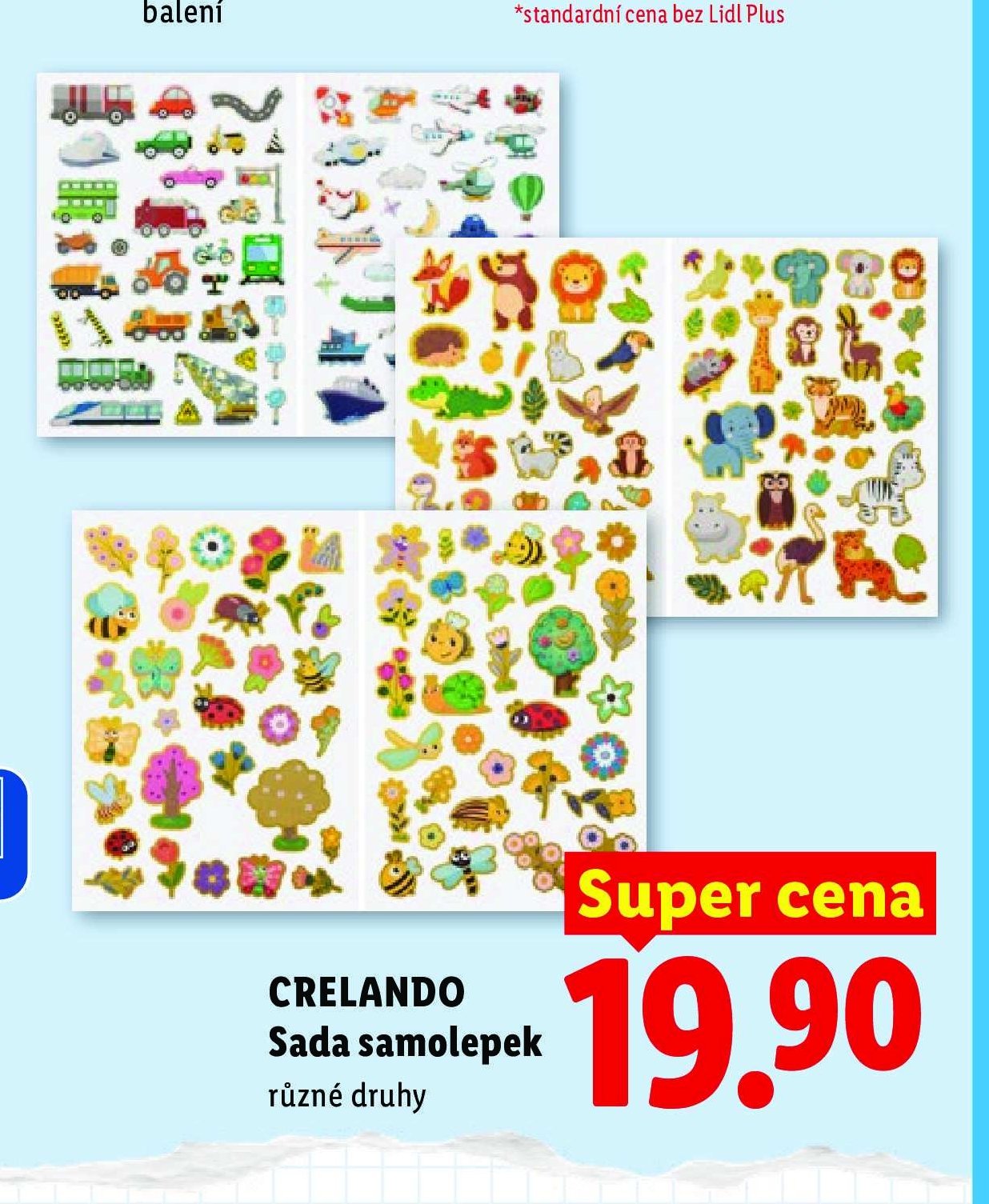 CRELANDO Sada samolepek