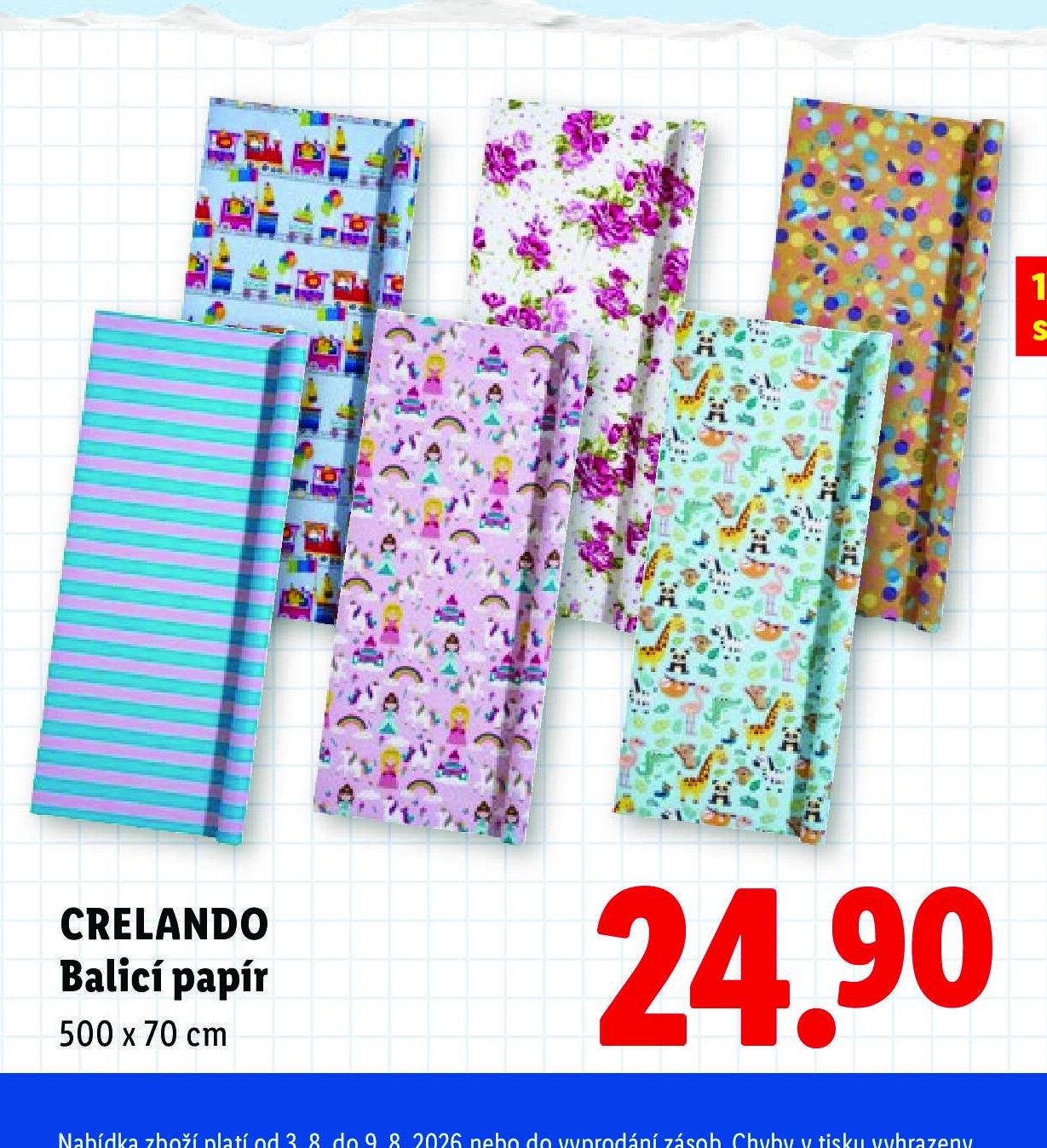CRELANDO Balicí papír