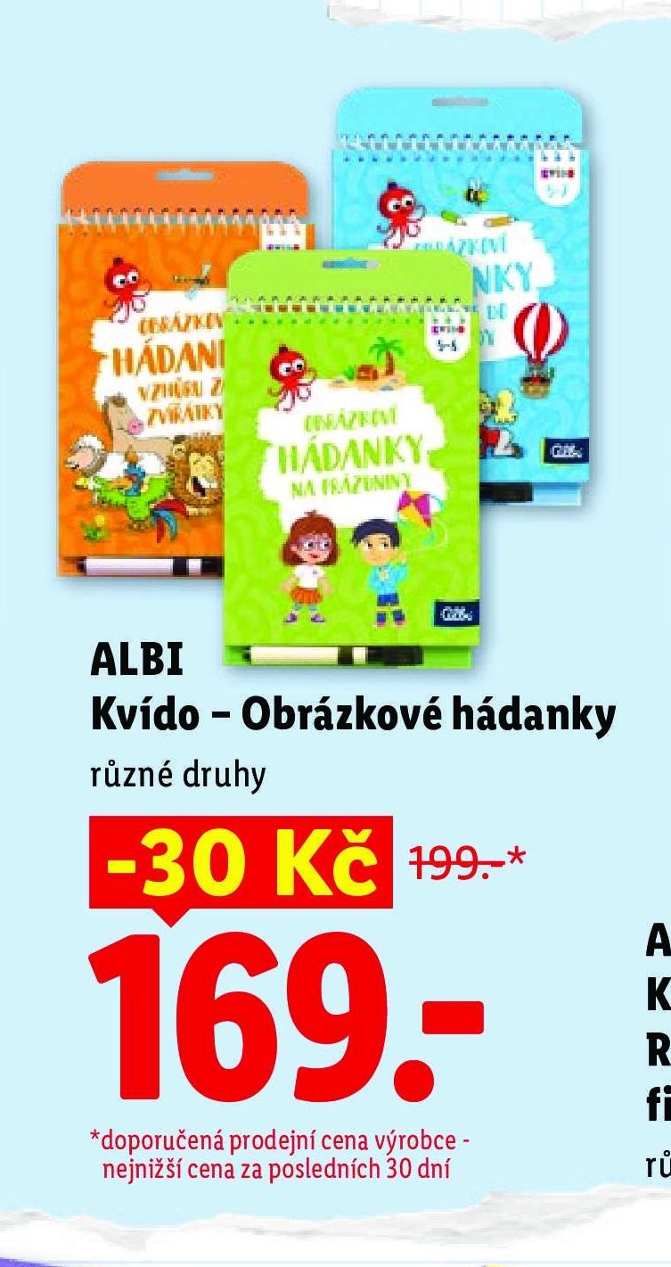 ALBI Kvído - Obrázkové hádanky různé druhy
