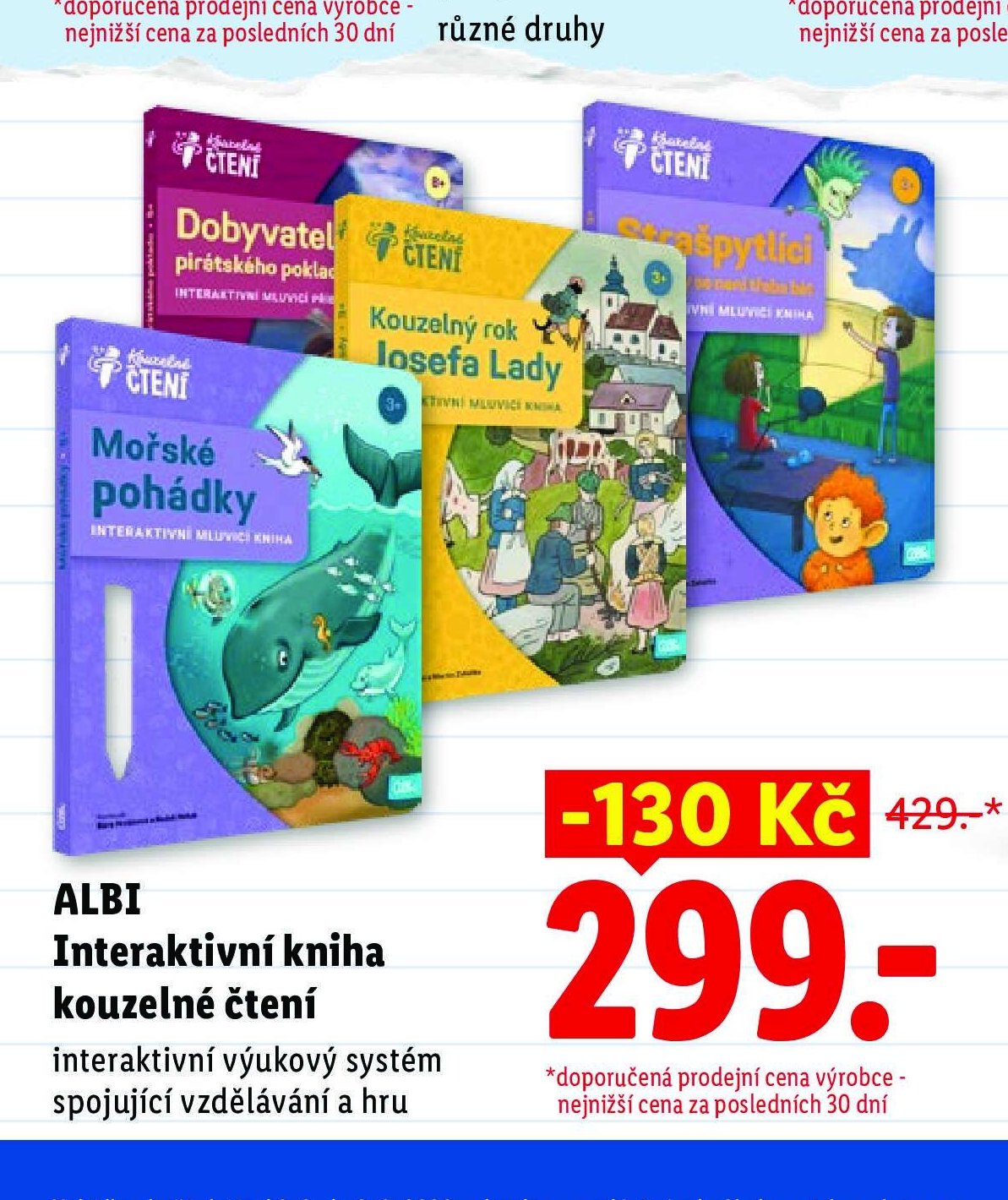 ALBI Interaktivní kniha kouzelné čtení