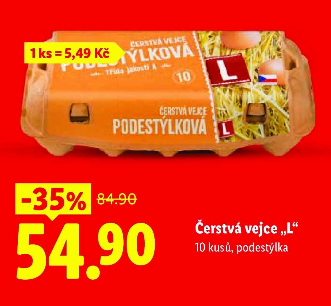 Čerstvá vejce „L“