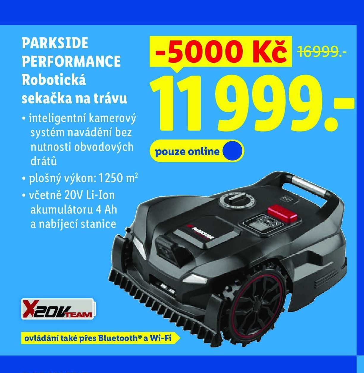 PARKSIDE PERFORMANCE Robotická sekačka na trávu