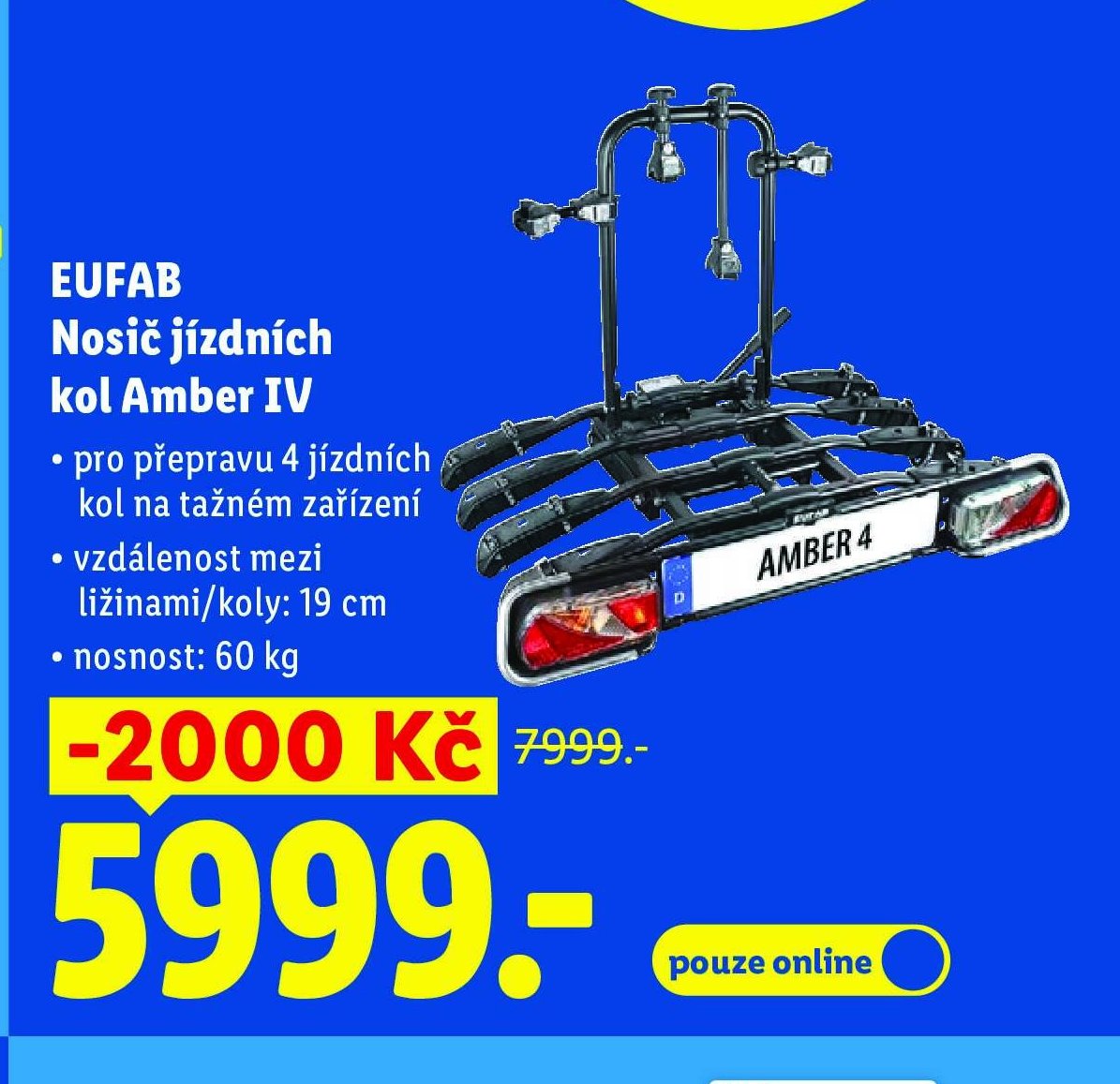 EUFAB Nosič jízdních kol Amber IV