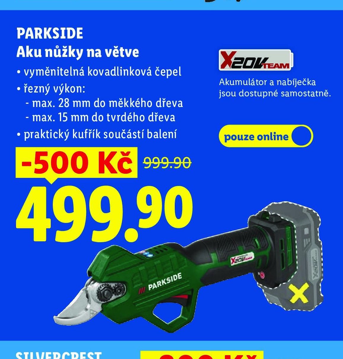 PARKSIDE Aku nůžky na větve