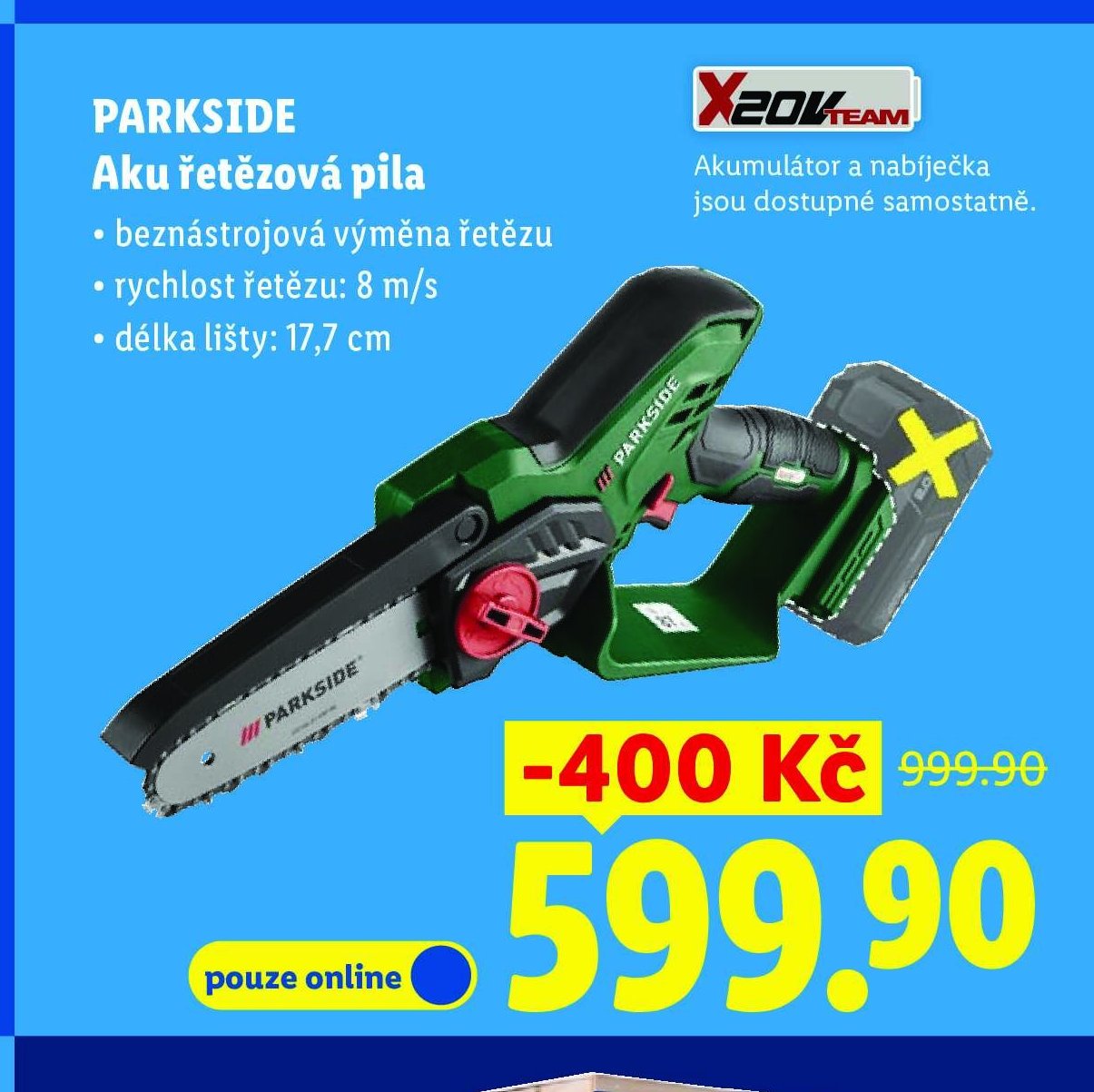 PARKSIDE Aku řetězová pila