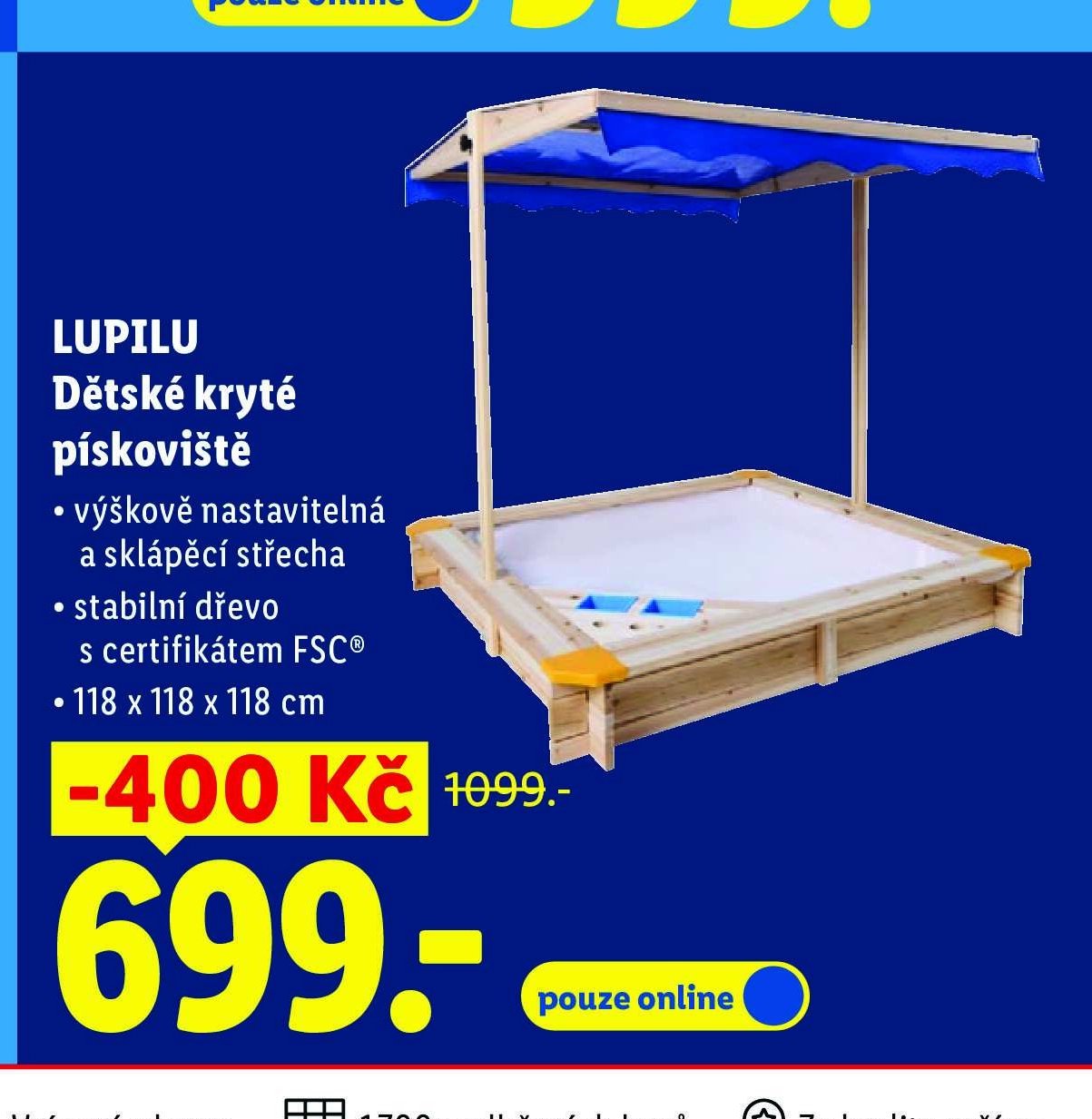 LUPILU Dětské kryté pískoviště