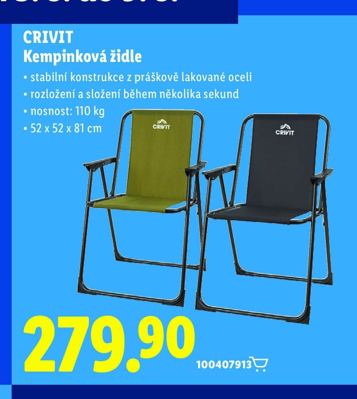 CRIVIT Kempinková židle