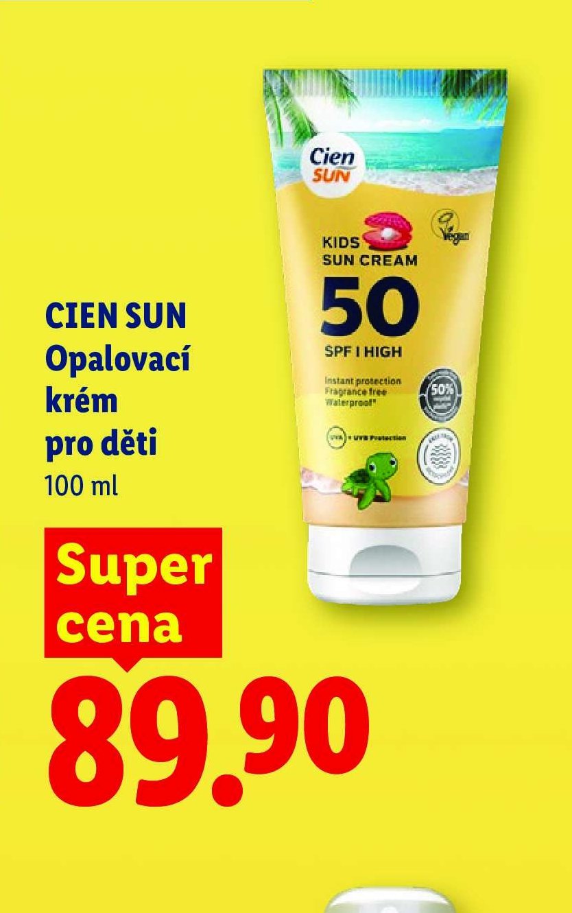 CIEN SUN Opalovací krém pro děti 100 ml