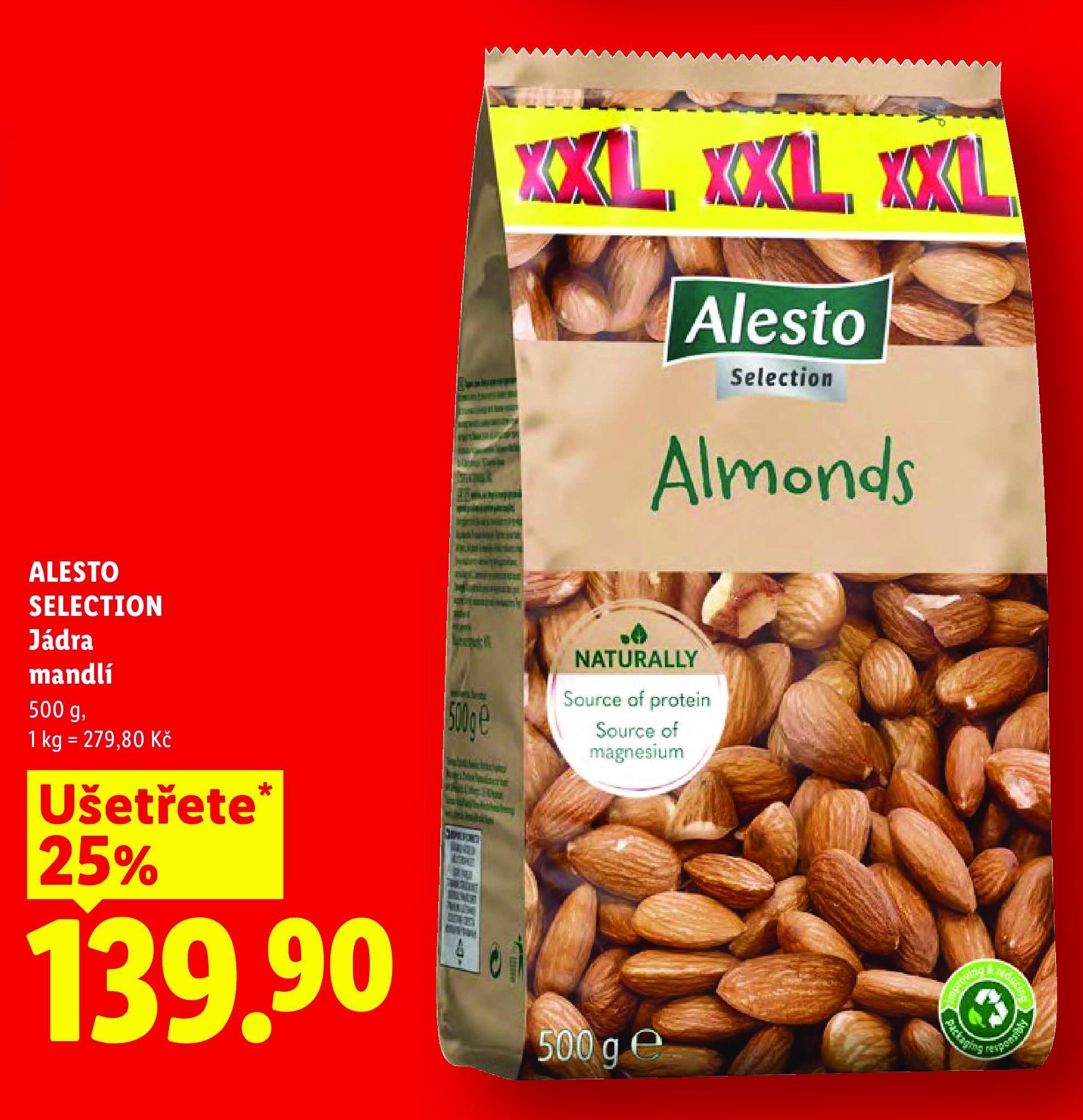 Alesto Selection Jádra mandlí