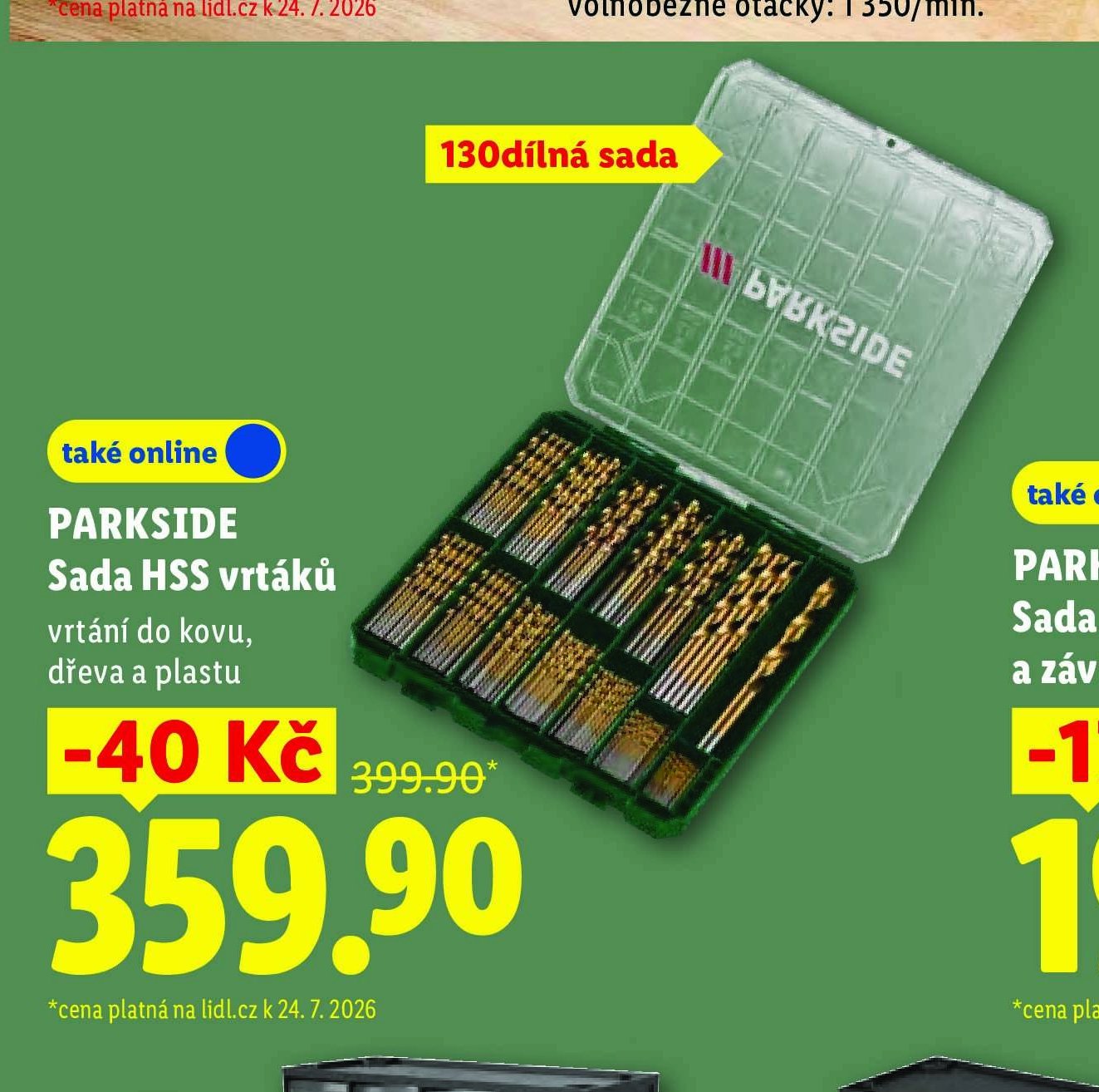PARKSIDE Sada HSS vrtáků