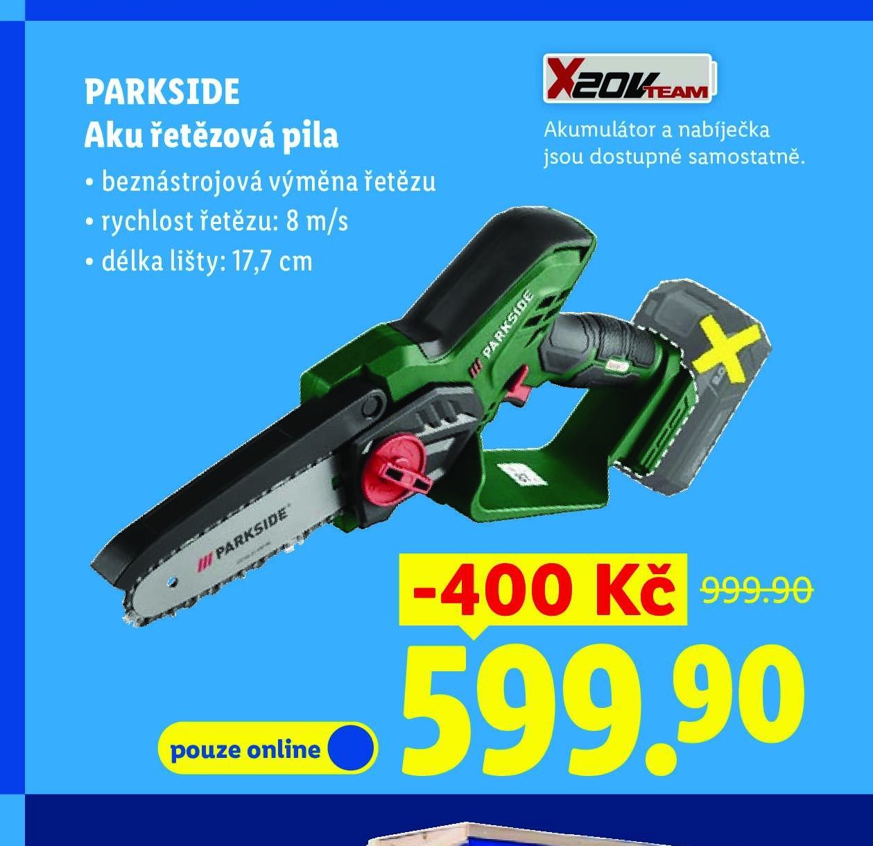 PARKSIDE Aku řetězová pila