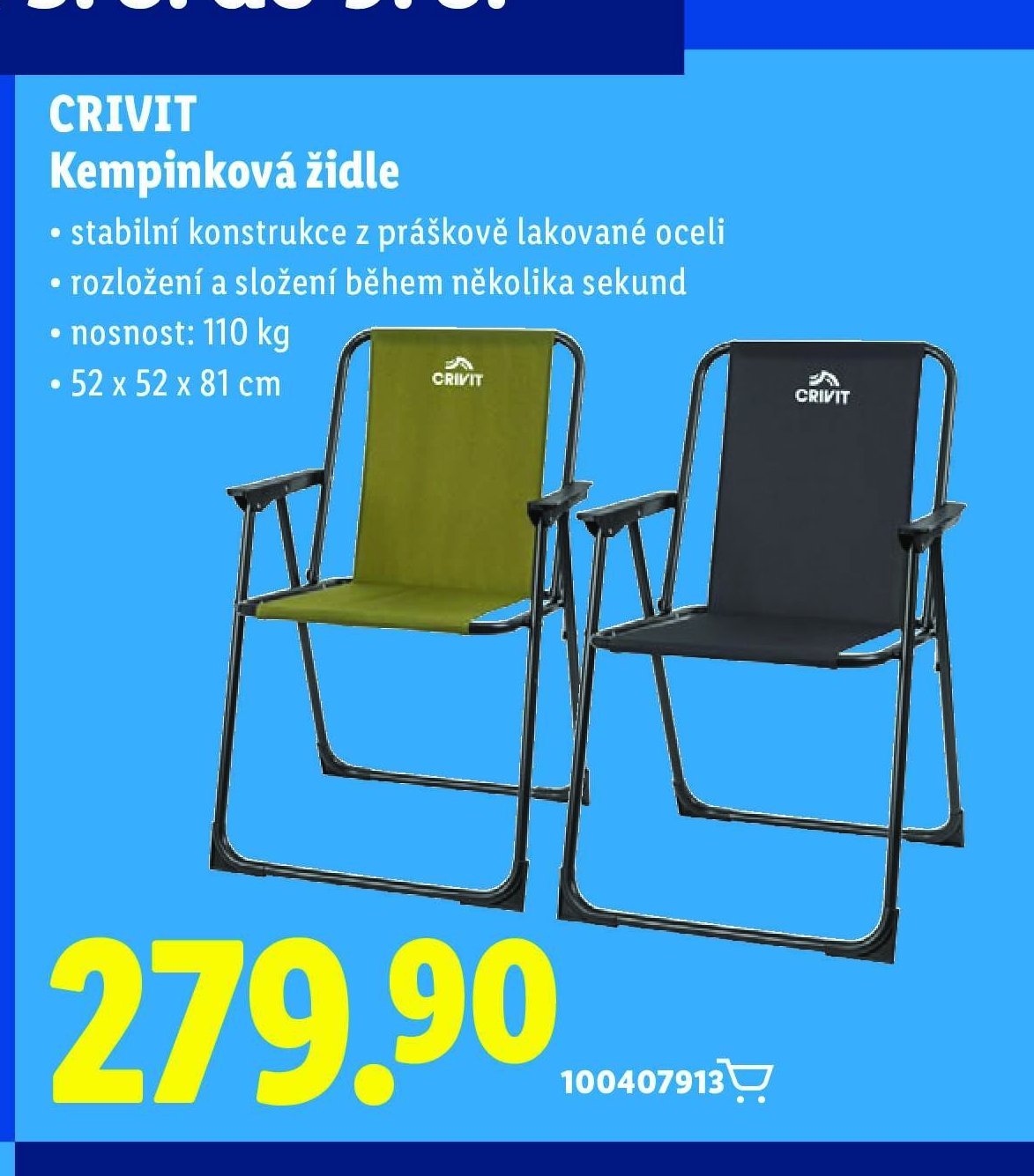 CRIVIT Kempinková židle