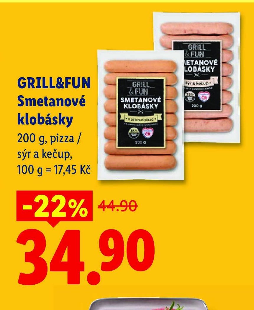 GRILL&FUN Smetanové klobásky