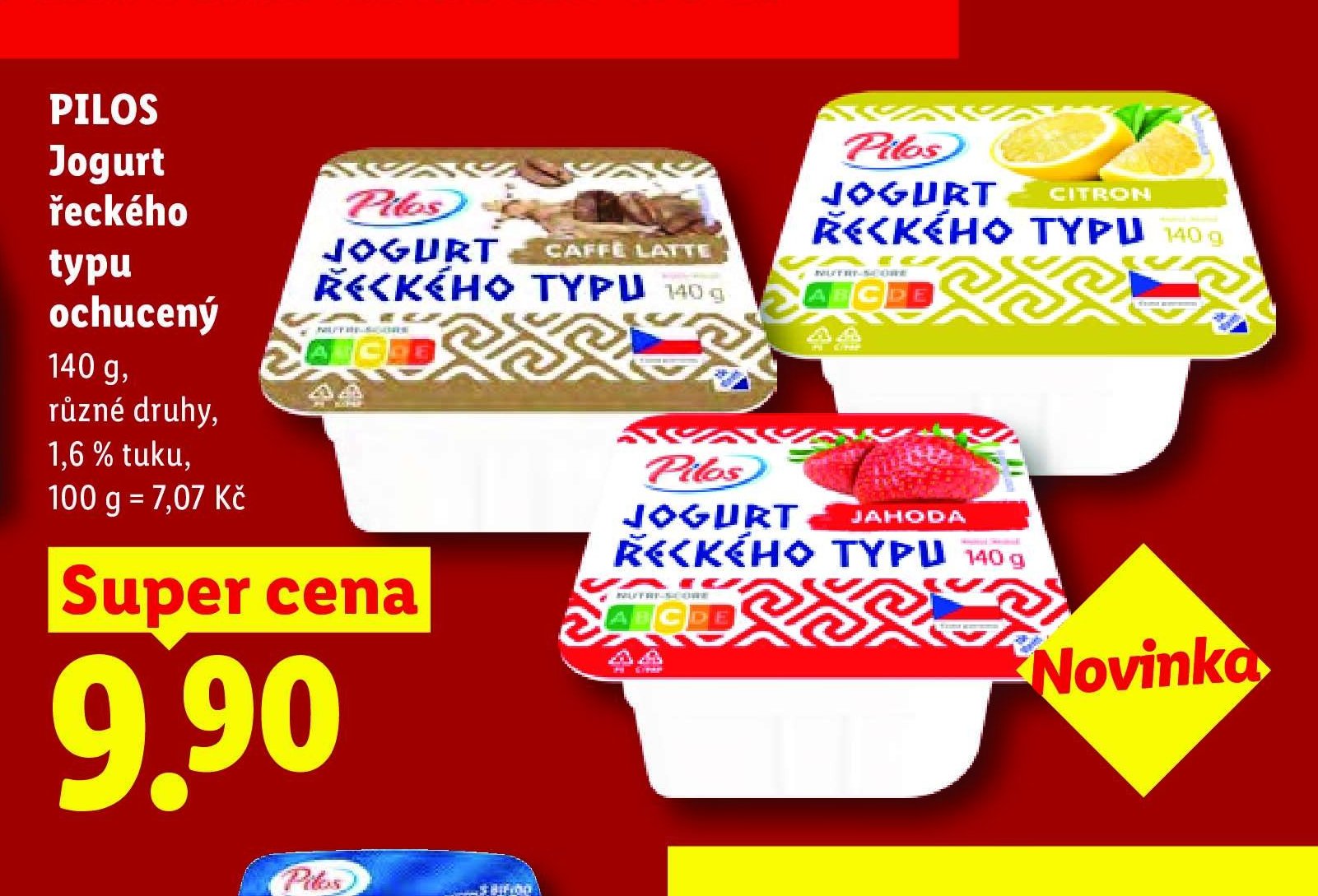 PILOS Jogurt řeckého typu ochucený