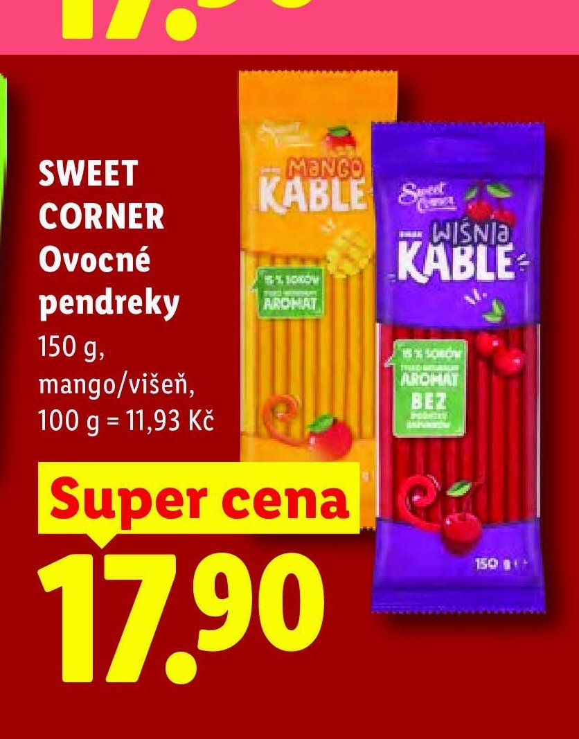 SWEET CORNER ovocné pendreky