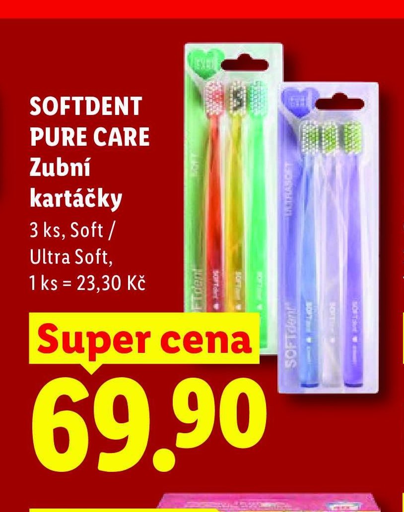 SOFTDENT PURE CARE Zubní kartáčky
