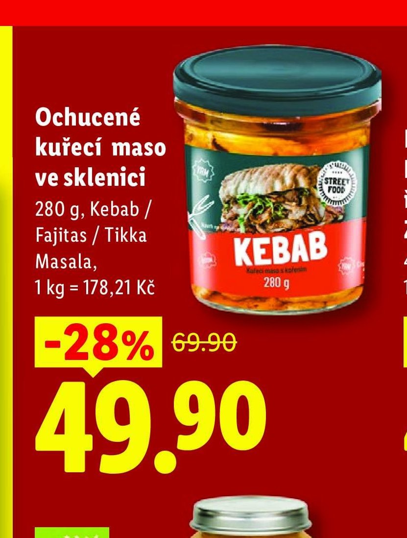 Ochucené kuřecí maso ve sklenici