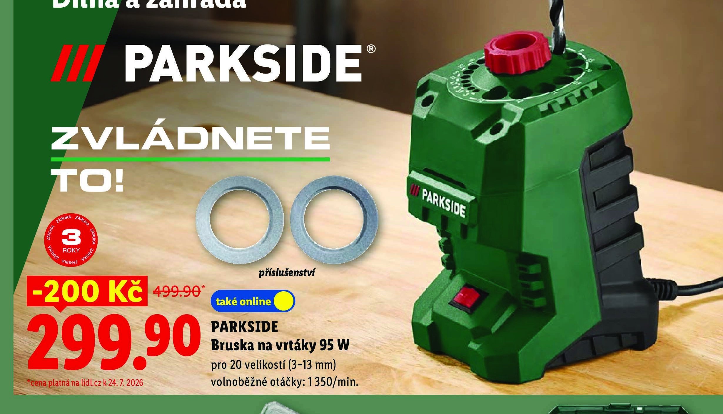PARKSIDE Bruska na vrtáky 95 W