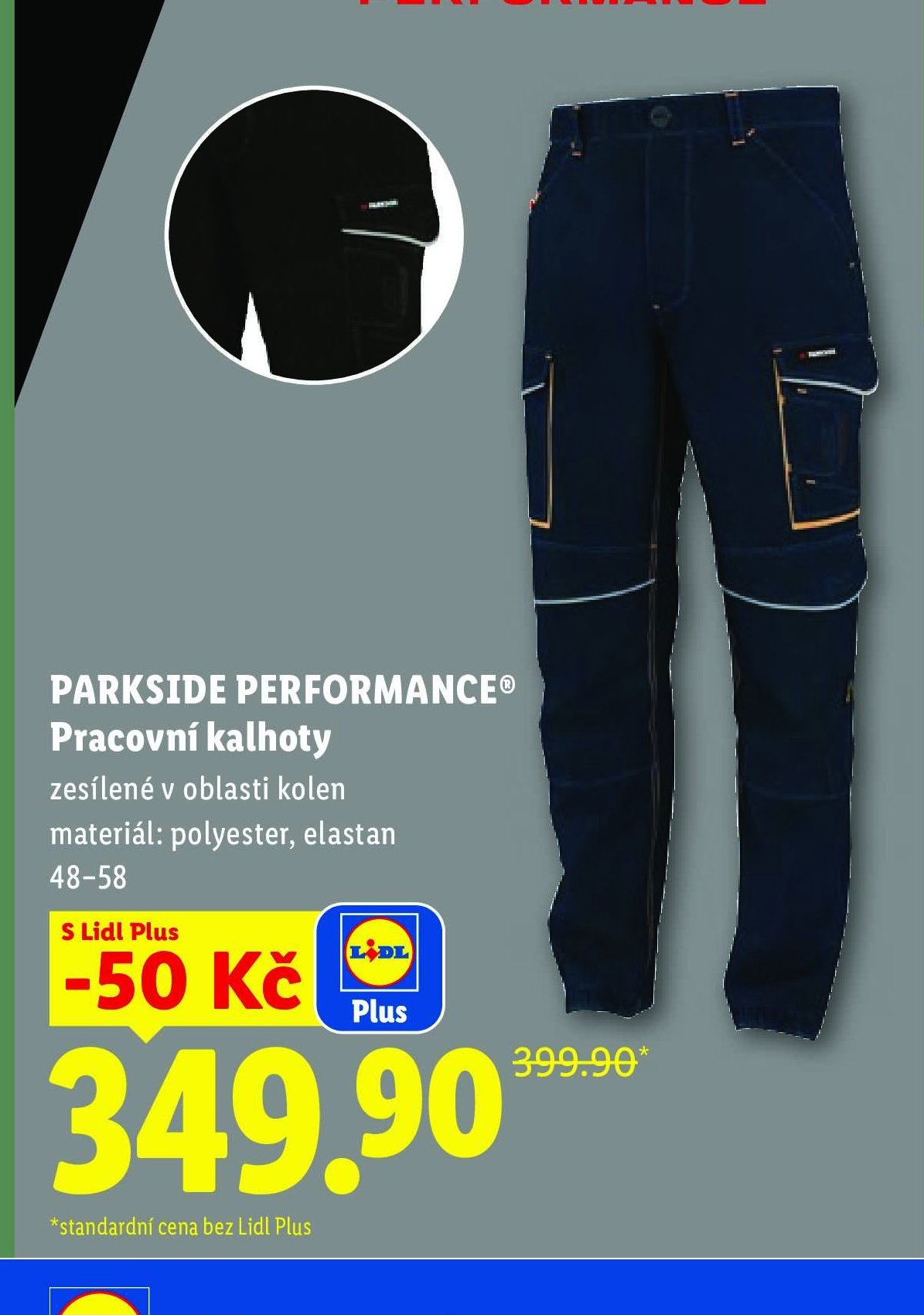 PARKSIDE PERFORMANCE Pracovní kalhoty