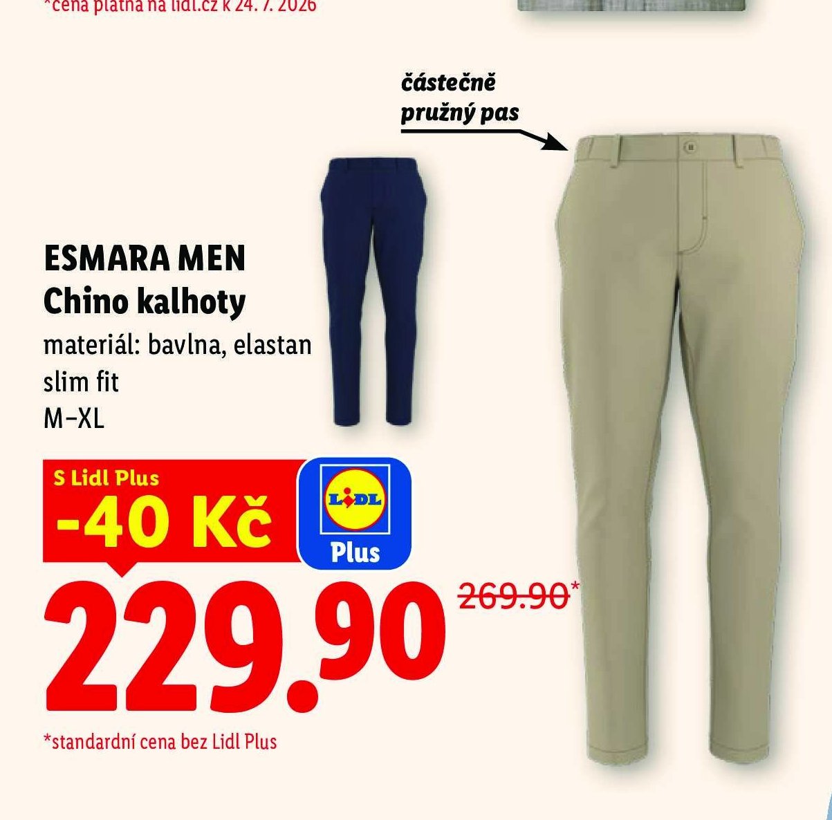 Esmara Men Chino kalhoty