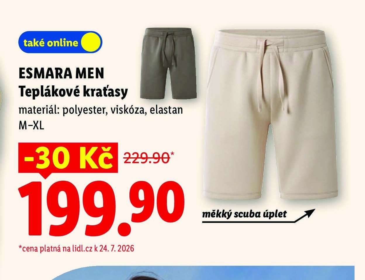 Esmara Men Teplákové kraťasy