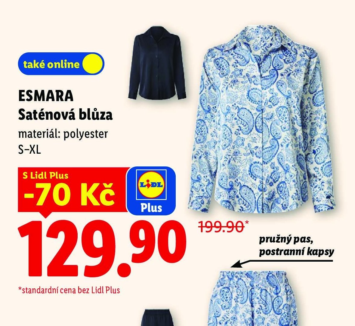 ESMARA Saténová blůza