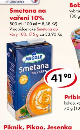 Smetana na vaření 10%
