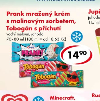Prank mražený krém, Tobogán