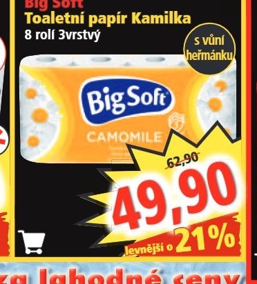 Big Soft Toaletní papír Kamilka