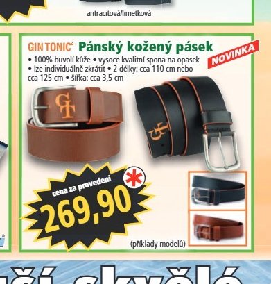 Pánský kožený pásek