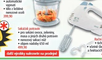 Sekáček potravin