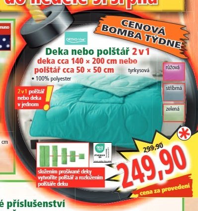Deka nebo polštář 2v1