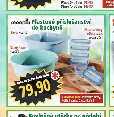 Keeeper Plastové příslušenství do kuchyně