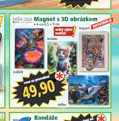 bella casa Magnet s 3D obrázkem