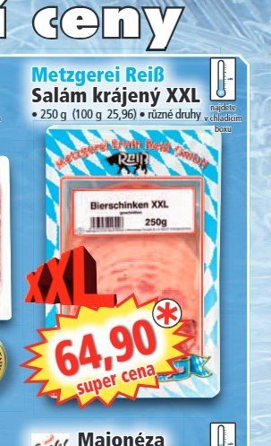 Metzgerei Reiß Salám krájený XXL
