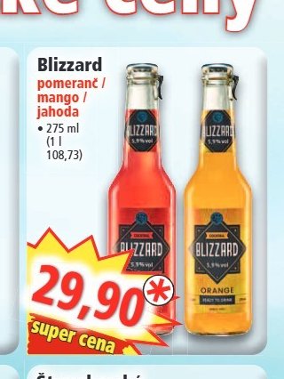 Blizzard pomeranč / mango / jahoda