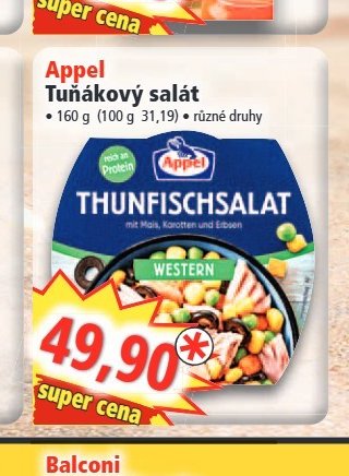 Appel Tuňákový salát