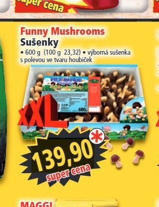 Funny Mushrooms Sušenky